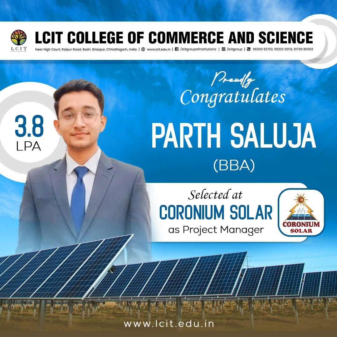 Selected as a Project Manager at Coronium Solar
