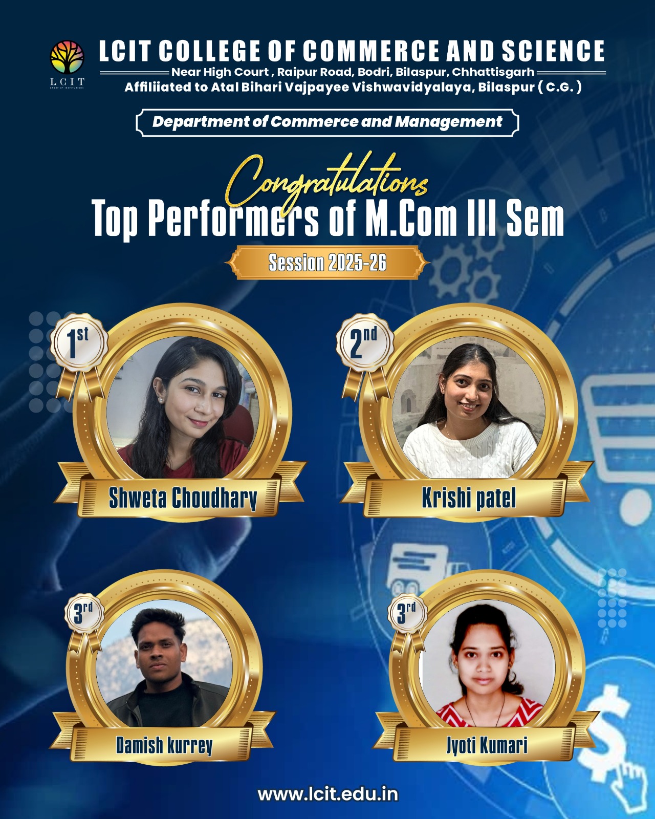 Result Mcom-III SEM 2025-26